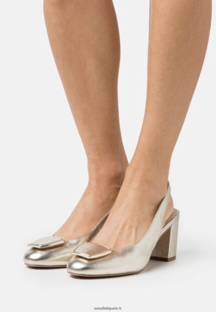 femmes talons classiques en cuir or 006BT1630 Anna Field