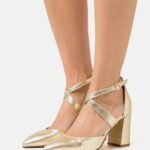 femmes talons classiques en cuir or 006BT1639 Anna Field