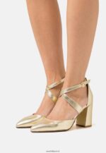femmes talons classiques en cuir or 006BT1639 Anna Field