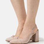 femmes talons classiques en cuir rose clair 006BT1671 Anna Field