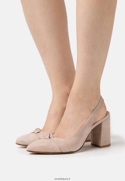 femmes talons classiques en cuir rose clair 006BT1671 Anna Field