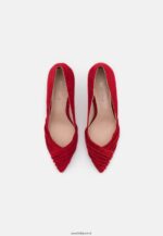 femmes talons classiques en cuir rouge foncé 006BT1669 Anna Field - Image 6