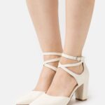 femmes talons hauts en cuir blanc 006BT1635 Anna Field