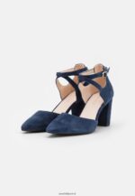 femmes talons hauts en cuir bleu foncé 006BT1624 Anna Field - Image 3