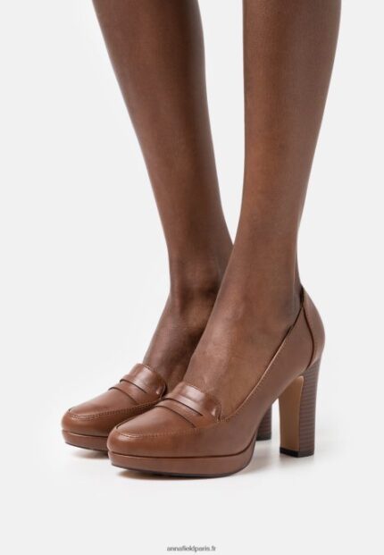 femmes talons plateforme cognac 006BT1742 Anna Field