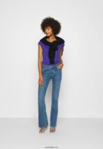 femmes tee shirt basique clématite bleu 006BT348 Anna Field - Image 2