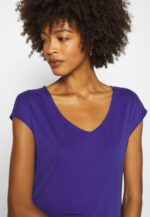 femmes tee shirt basique clématite bleu 006BT348 Anna Field - Image 6