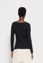 femmes top basique manches longues noir 006BT594 Anna Field - Image 3
