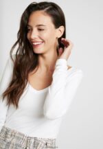 femmes top manches longues basique blanc 006BT528 Anna Field - Image 4