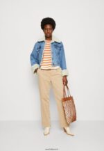 femmes top manches longues blanc/abricot 006BT558 Anna Field - Image 2