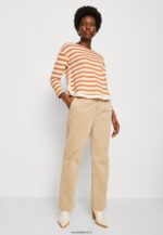 femmes top manches longues blanc/abricot 006BT558 Anna Field - Image 4