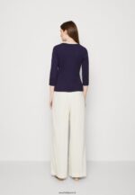 femmes top manches longues bleu foncé 006BT523 Anna Field - Image 3