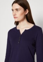 femmes top manches longues bleu foncé 006BT523 Anna Field - Image 4