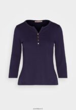 femmes top manches longues bleu foncé 006BT523 Anna Field - Image 5