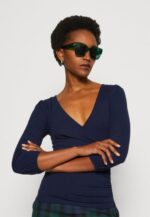 femmes top manches longues bleu foncé 006BT536 Anna Field - Image 4