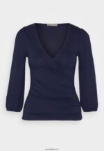 femmes top manches longues bleu foncé 006BT536 Anna Field - Image 5