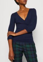 femmes top manches longues bleu foncé 006BT536 Anna Field - Image 6