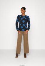 femmes top manches longues bleu foncé 006BT546 Anna Field - Image 2