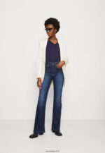 femmes top manches longues bleu foncé 006BT574 Anna Field - Image 2