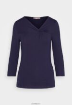 femmes top manches longues bleu foncé 006BT574 Anna Field - Image 5