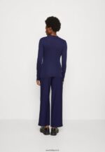 femmes top manches longues bleu foncé 006BT577 Anna Field - Image 3