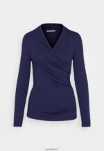 femmes top manches longues bleu foncé 006BT577 Anna Field - Image 5