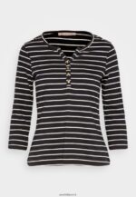 femmes top manches longues noir blanc 006BT531 Anna Field - Image 5