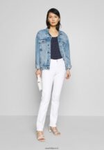 femmes 2er pack t-shirt imprimé bleu marine/blanc 006BT329 Anna Field - Image 2