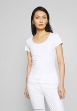 femmes 2er pack t-shirt imprimé bleu marine/blanc 006BT329 Anna Field - Image 5