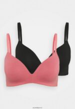 femmes 2pp georgia soutien-gorge t-shirt soutien-gorge rose/noir 006BT951 Anna Field - Image 5