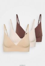 femmes 3pp bralette soutien-gorge triangle nude 006BT950 Anna Field