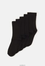 femmes 5 paires de chaussettes noires 006BT1143 Anna Field