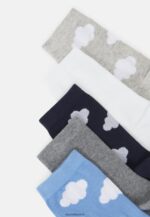 femmes 5pk cloud socks chaussettes multicolores 006BT1150 Anna Field - Image 2