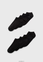 femmes 8 paires de chaussettes noires 006BT1132 Anna Field