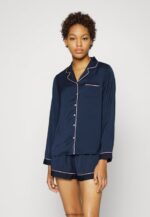 femmes amanda ensemble de pyjama court à manches longues bleu foncé 006BT1059 Anna Field