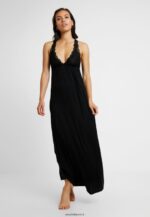 femmes anna longue robe viscose nuisette noir 006BT1057 Anna Field - Image 2