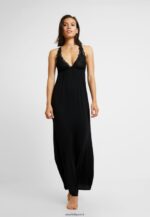 femmes anna longue robe viscose nuisette noir 006BT1057 Anna Field