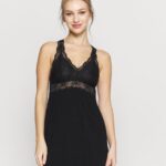 femmes anna robe viscose nuisette noir 006BT1049 Anna Field