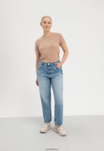 femmes apportez vos rêves à la vie t-shirt imprimé marron 006BT321 Anna Field - Image 2