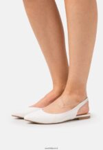 femmes ballerines à bride arrière blanches 006BT2181 Anna Field
