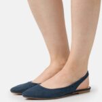 femmes ballerines à bride arrière bleu 006BT2183 Anna Field