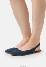 femmes ballerines à bride arrière bleu 006BT2183 Anna Field