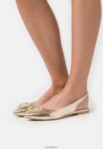 femmes ballerines à bride arrière dorées 006BT2185 Anna Field