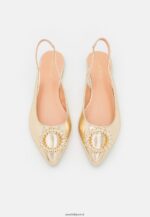 femmes ballerines à bride arrière dorées 006BT2185 Anna Field - Image 6