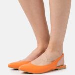 femmes ballerines à brides orange 006BT2184 Anna Field