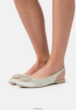 femmes ballerines à brides vertes 006BT2186 Anna Field