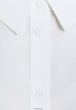 femmes blouse basique avec poche blouse boutonnée blanc cassé 006BT668 Anna Field - Image 3