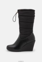 femmes botte d'hiver bottes compensées noir 006BT2253 Anna Field - Image 2