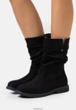 femmes botte d'hiver bottes noir 006BT2192 Anna Field
