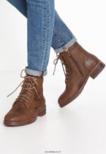 femmes botte d'hiver bottines à lacets café 006BT2015 Anna Field